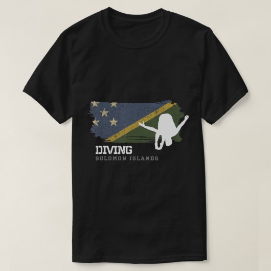 Springboard Diving Solomon Islands Diver Sports Di T-shirt (Design voorkant)