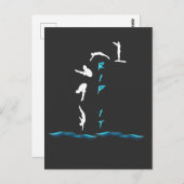 Springboard-duiksport Briefkaart (Voorkant / Achterkant)