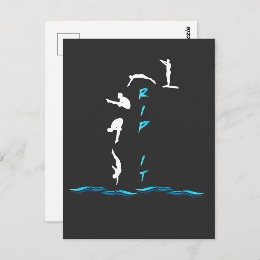 Springboard-duiksport Briefkaart (Voorkant / Achterkant)