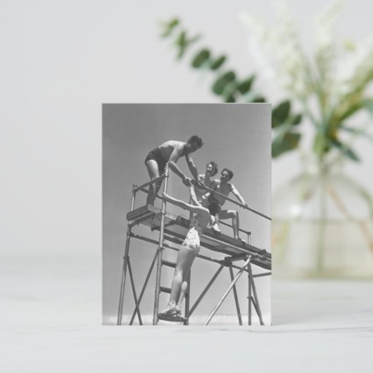 Springboarden Briefkaart (Staand voorkant)