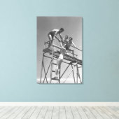 Springboarden Canvas Afdruk (Insitu (Houten vloer))