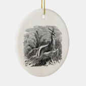  Springbok Antelope Gazelle Persoonlijk Keramisch Ornament (Rechts)