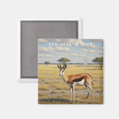Springbok Etosha National Park Namibia Travel Magneet (Voorkant / Achterkant)