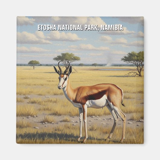 Springbok Etosha National Park Namibia Travel Magneet (Voorkant)