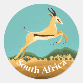 Springbok in Zuid-Afrika Ronde Sticker