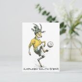 Springbok Star Striker Feestdagenkaart (Staand voorkant)