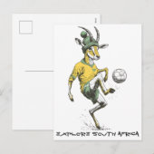 Springbok Star Striker Feestdagenkaart (Voorkant / Achterkant)