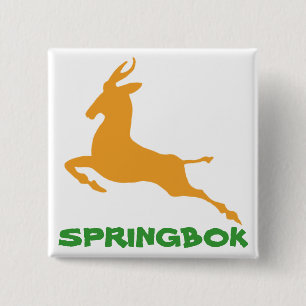 Springbok Vierkante Button 5,1 Cm