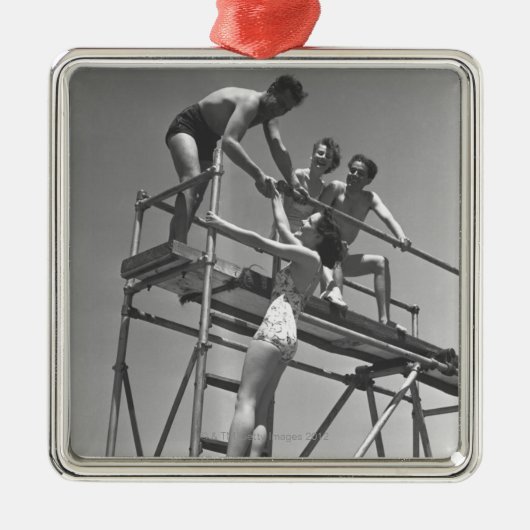 Springbord Metalen Ornament (Voorkant)
