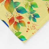 SPRINGBUTTERFLIES COLORFUL NATUUR FLEECE DEKEN (Hoek)