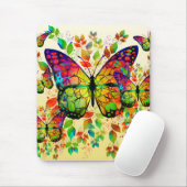 SPRINGBUTTERFLIES COLORFUL NATUUR MUISMAT (Met muis)
