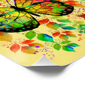 SPRINGBUTTERFLIES COLORFUL NATUUR PERFECT POSTER (Hoek)