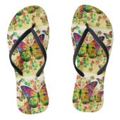 SPRINGBUTTERFLIES COLORFUL NATUUR TEENSLIPPERS (Voetbed)
