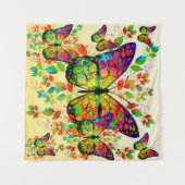 SPRINGBUTTERFLIES COLORFUL NATUUR WANDKLEED (Voorkant (horizontaal))