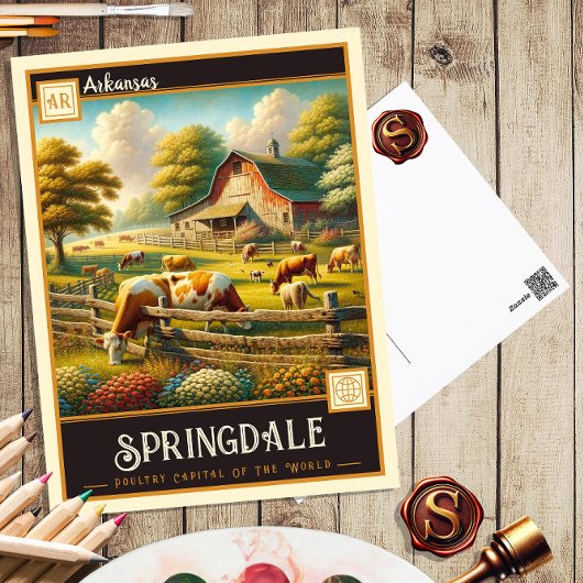 Springdale, Arkansas |  BRIEFKAART