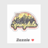 Springdale, Arkansas Sticker (Vel)