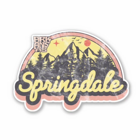 Springdale, Arkansas Sticker (Voorkant)