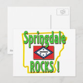 Springdale Rocks. (groen) Briefkaart (Voorkant / Achterkant)