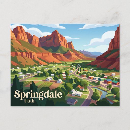 Springdale USA Briefkaart (Voorkant)