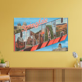 Springdale, Utah - grote letterscènes Canvas Afdruk (Insitu (Woonkamer))