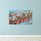 Springdale, Utah - grote letterscènes Canvas Afdruk (Insitu (Houten vloer))