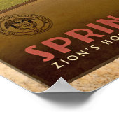 Springdale Zion's Hometown Travel Poster (Hoek)