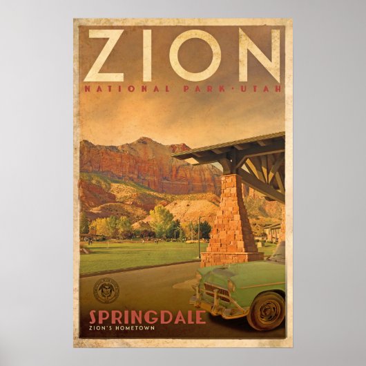 Springdale Zion's Hometown Travel Poster (Voorkant)
