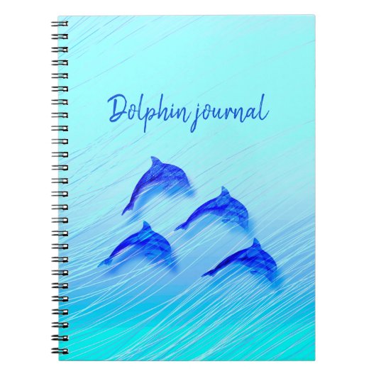 springdolfijnen notitieboek (Voorkant)