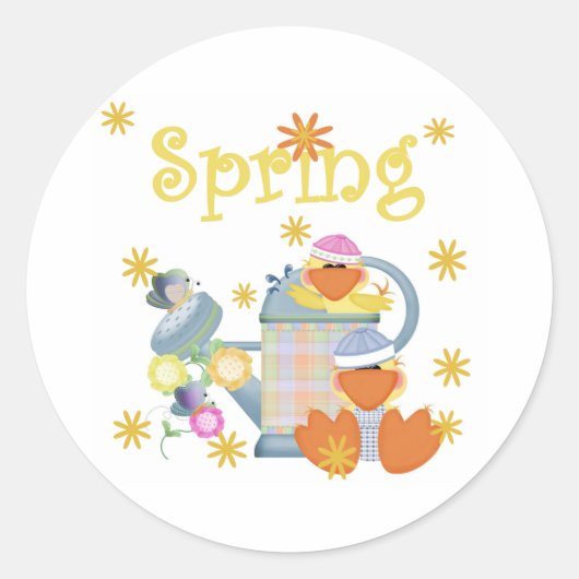 SPRINGDUCKIES RONDE STICKER (Voorkant)