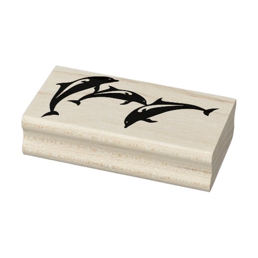 springen dolfijnen kunst stempel (Stempel)