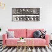 Springen, hardlopen, verspringen 1887 Edweard Muyb Canvas Afdruk (Insitu (Woonkamer))