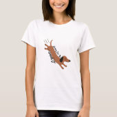 Springen in het weekend - Speels ontwerp T-shirt (Voorkant)