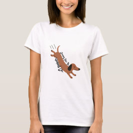 Springen in het weekend - Speels ontwerp T-shirt