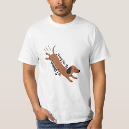 Springen in het weekend - Speels ontwerp T-shirt