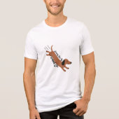Springen in het weekend - Speels ontwerp Tri-Blend Shirt (Voorkant)