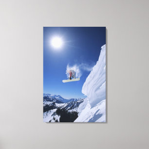 Springen in Snake Creek Canyon vanuit Clayton Canvas Afdruk