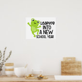 Springen naar leren – Pret & Fris Start Design Poster (Keuken)