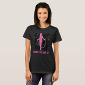 Springen omdat je houdt van het touw springen touw t-shirt (Voorkant volledig)