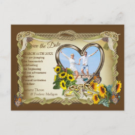 Springen op de Broomstick - Save the Date Aankondigingskaart