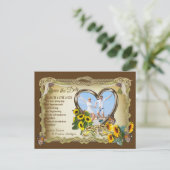 Springen op de Broomstick - Save the Date Aankondigingskaart (Staand voorkant)