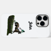 Springen Paard Jockey In Groene iPhone / iPad hoes (Achterkant (horizontaal))