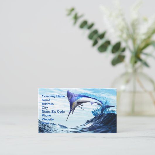 springen visitekaartje (Staand voorkant)