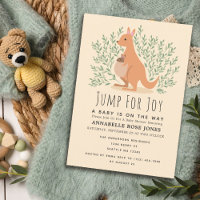 Springen voor Joy Cute Kangaroo Baby shower