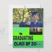 Springen voor vreugde Afstuderen Modern Script 1 f Aankondiging (Voorkant)