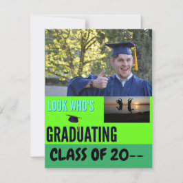 Springen voor vreugde Afstuderen Modern Script 1 f Aankondiging