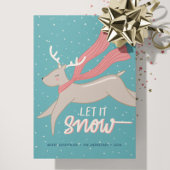 Springend rendier - Kerstkaart