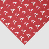 Springend rendierpatroon tissuepapier (Detail)