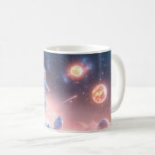 Springende astronaut koffiemok (Voorkant rechts)