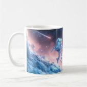 Springende astronaut koffiemok (Links)