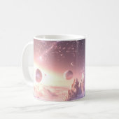 Springende astronaut koffiemok (Voorkant links)